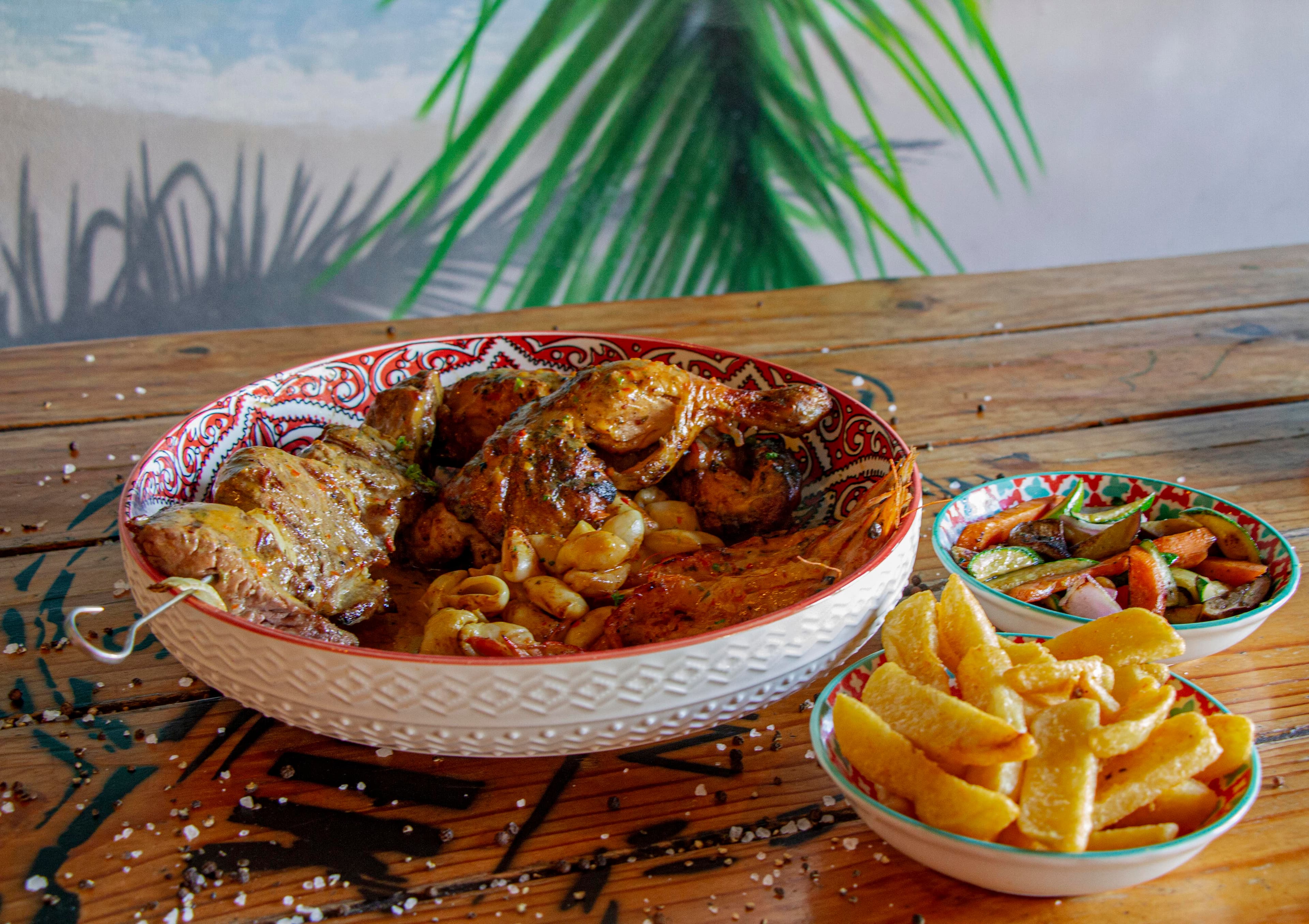 Platter sharing for 2 1